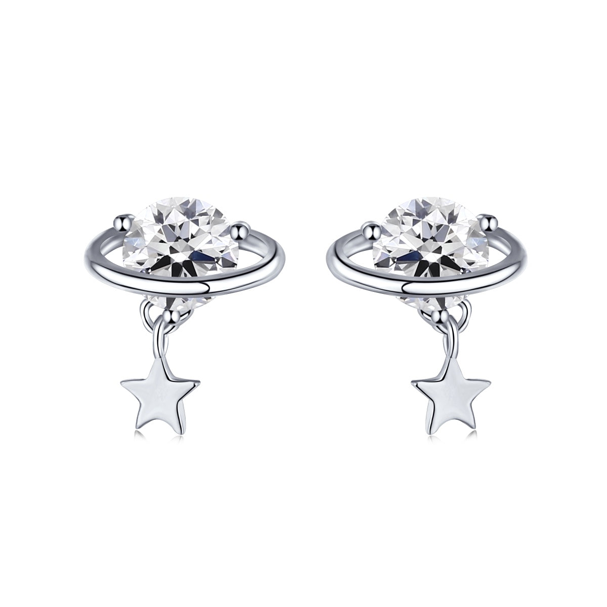 Stars Planet Stud Earrings