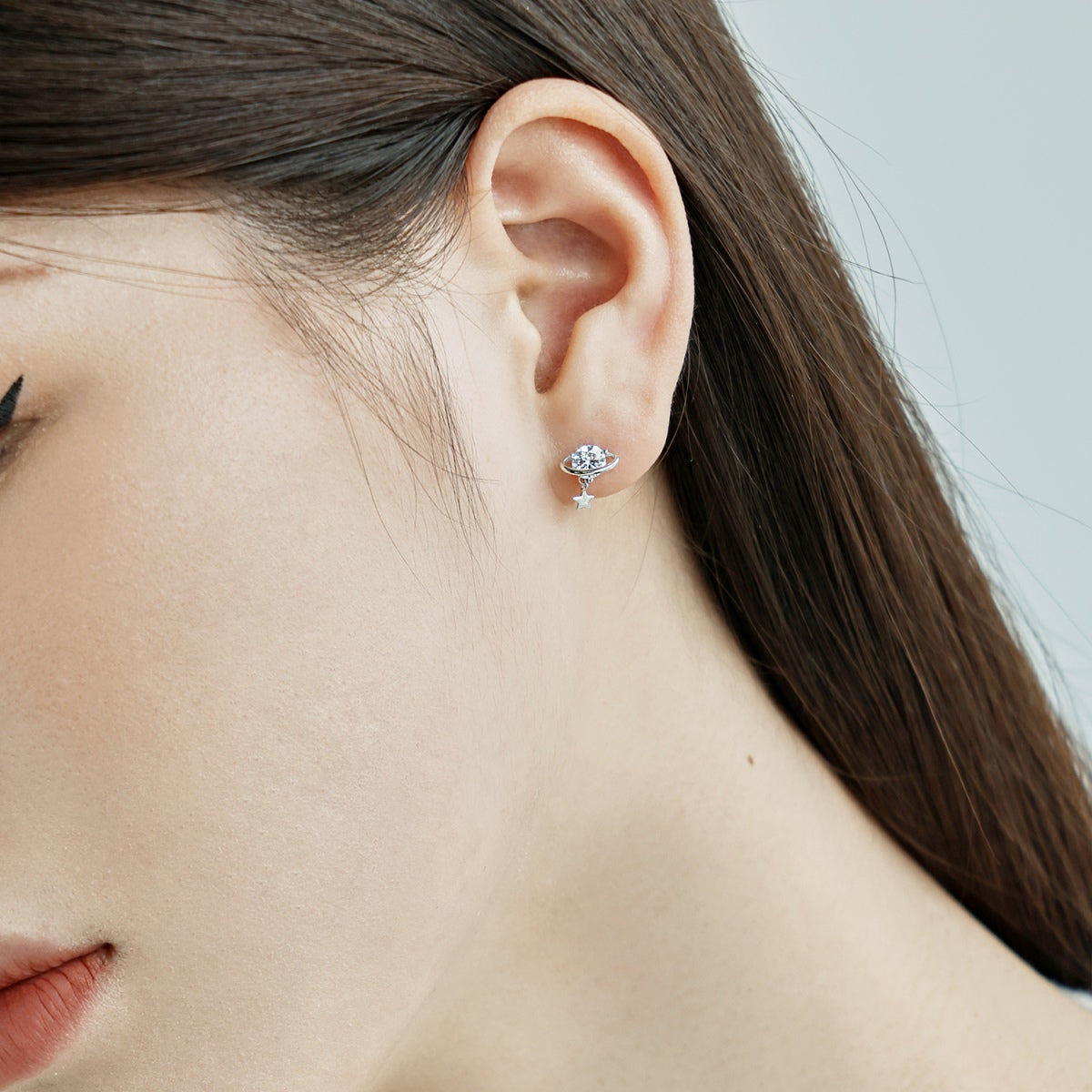 Stars Planet Stud Earrings